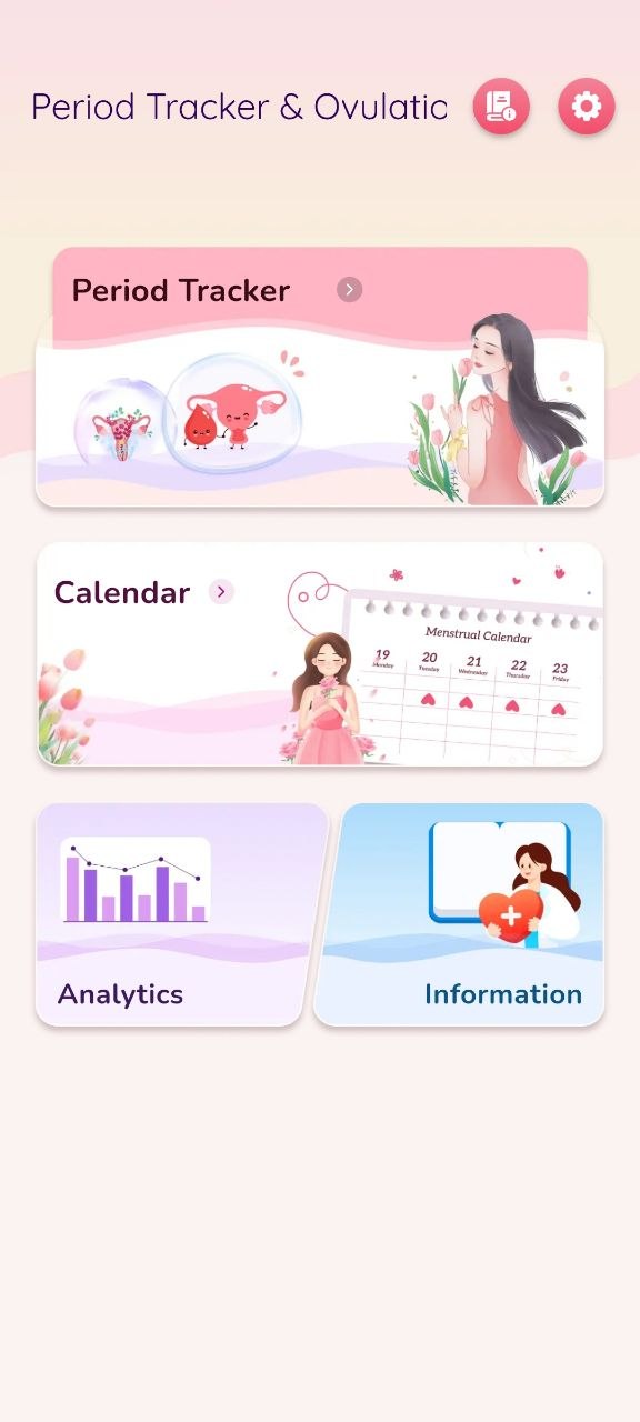 Visual cycle calendar